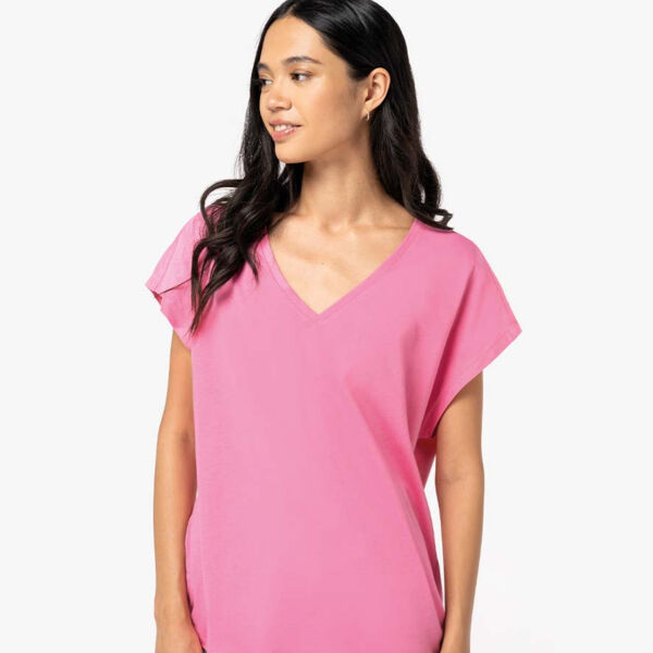 Native Spirit Ladies Oversized V Neck T-Shirt Thumbnail