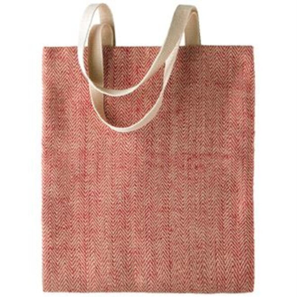 100% natural yarn dyed jute bag Thumbnail