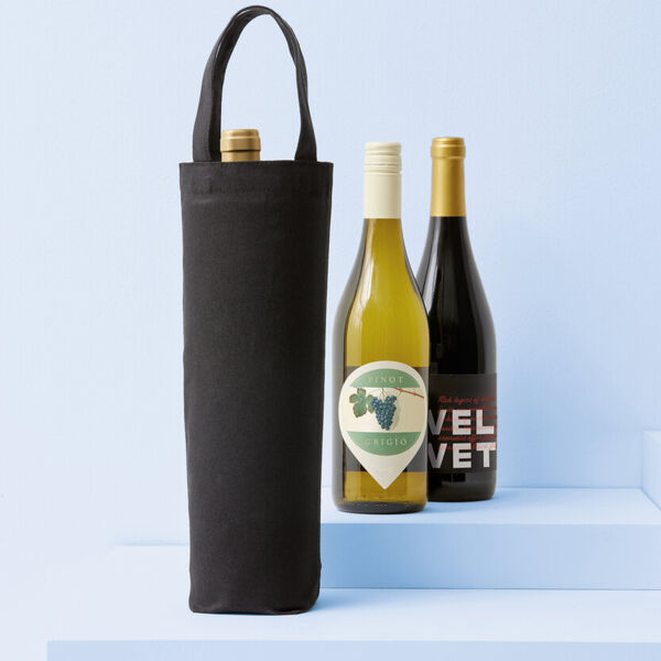 Recycled premium canvas bottle bag Thumbnail