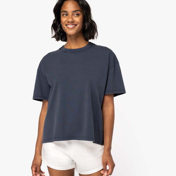 Native Spirit Ladies Oversize Washed Effect T-Shirt Thumbnail