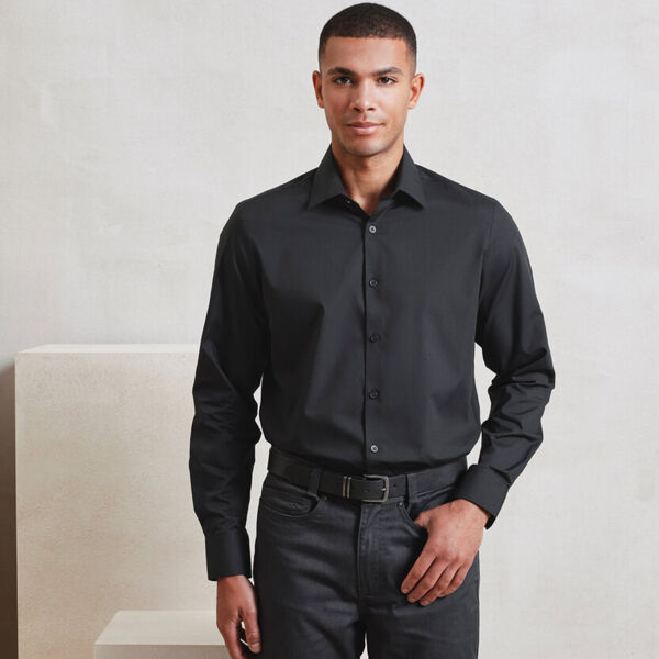 Long sleeve ‘Recyclight’ poplin shirt Thumbnail