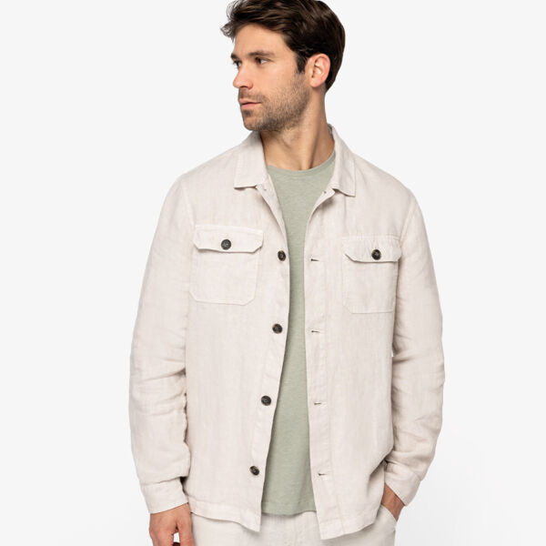 Spasso Linen Washed Overshirt Thumbnail