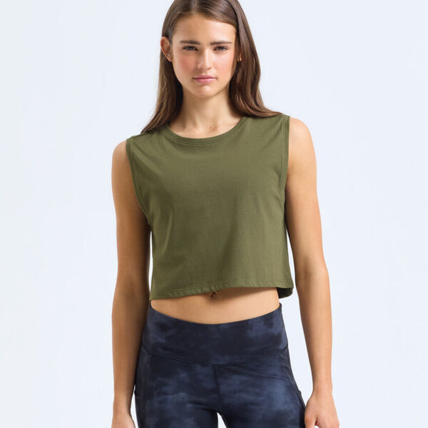 Women's TriDri® organic crop tank Thumbnail