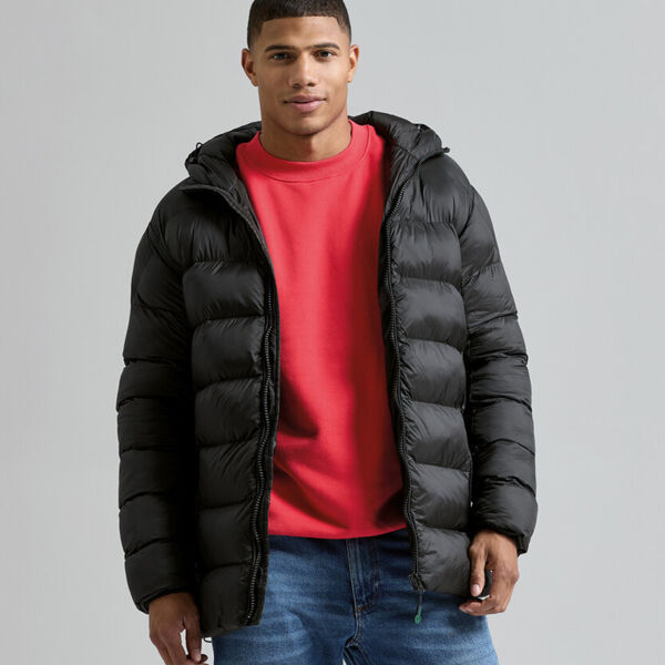Solitude recycled hooded jacket Thumbnail