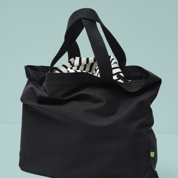 Elba organic canvas premium zip tote Thumbnail