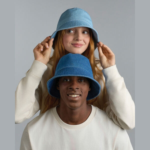 Dana Unstructured Denim Recycled Bucket Hat Adult Thumbnail