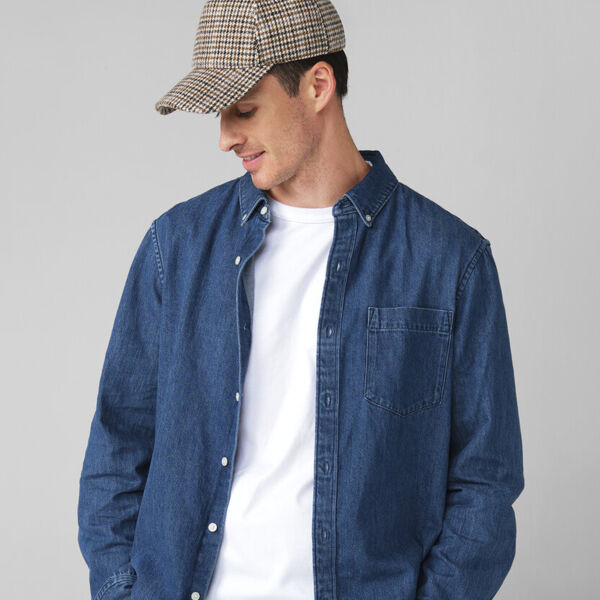 Wool blend check cap Thumbnail
