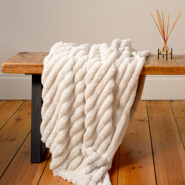 Brand Lab Ribbed Plush Blanket Thumbnail
