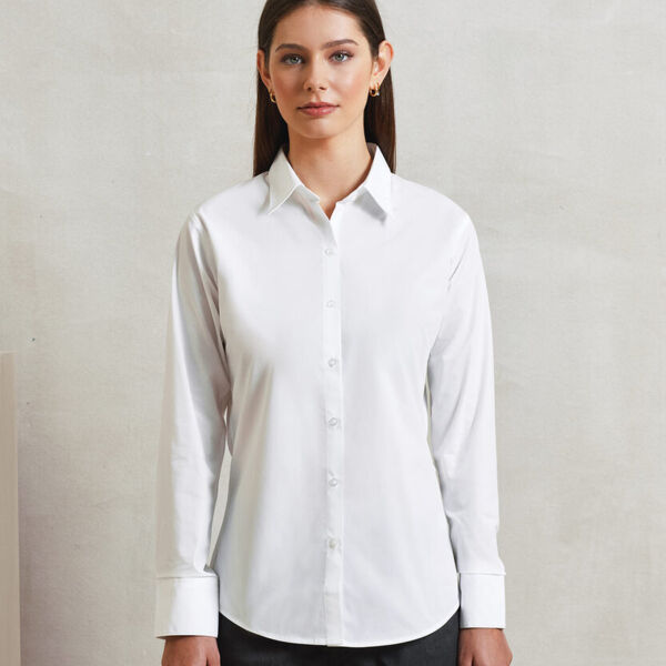 Women's supreme poplin long sleeve shirt Thumbnail