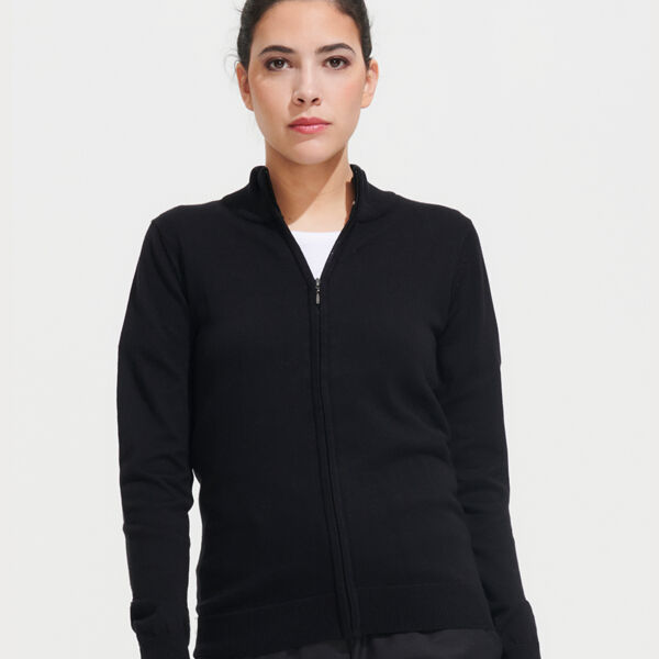 SOL'S Ladies Gordon Full Zip Cotton Acrylic Cardigan Thumbnail