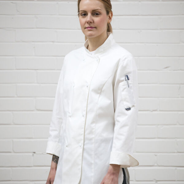Dennys Ladies Long Sleeve Premium Chef's Jacket Thumbnail