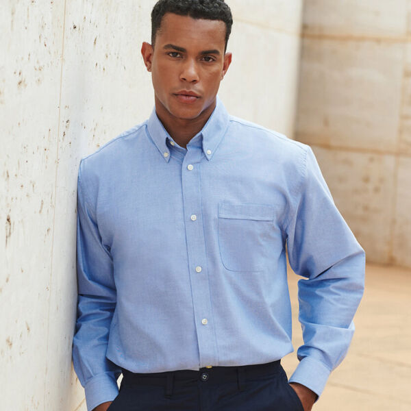 Long sleeve classic Oxford shirt Thumbnail