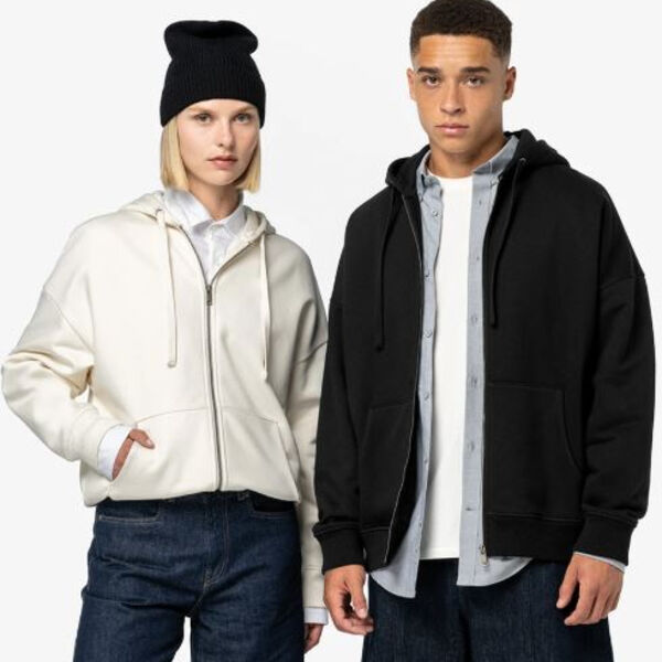 Native Spirit Unisex Heavyweight Oversized Full Zip Hooded Sweatshirt Thumbnail