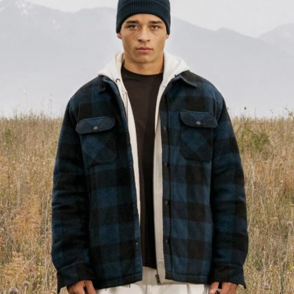 Native Spirit Checked Padded Overshirt Thumbnail